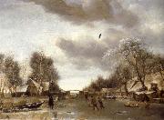 REMBRANDT Harmenszoon van Rijn Winter Scene France oil painting artist